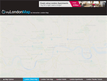 Tablet Screenshot of mylondonmap.com